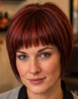 Short angled bob