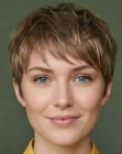 Short hair after a daring makeover