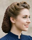 Hairdo with a snood