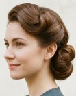 1940s chignon