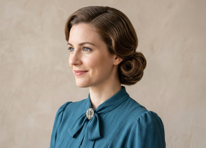 1930s chignon