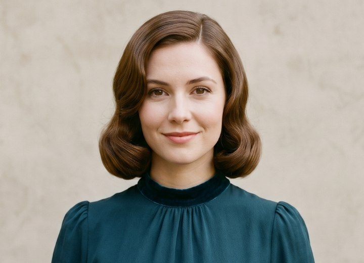 1930s pageboy hairstyle