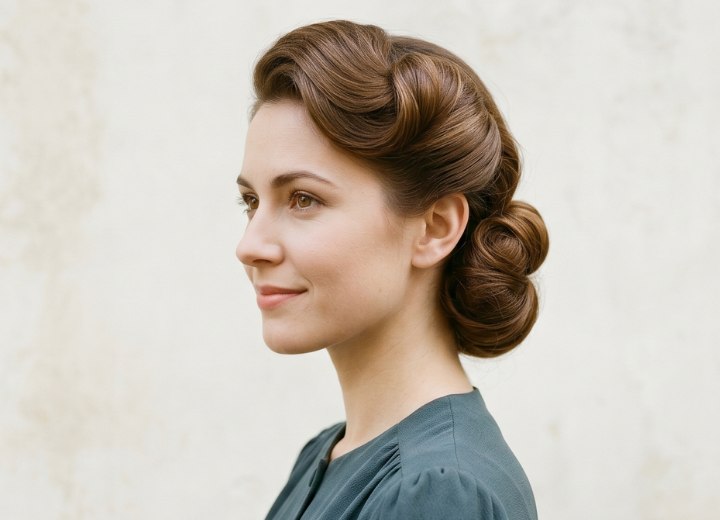 1940s chignon