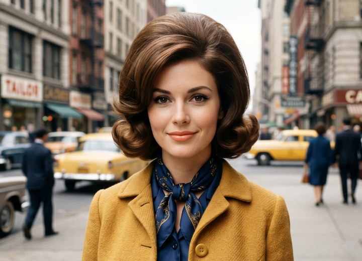 1960s bouffant hairstyle