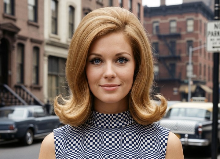 1960s flip hairstyle