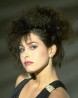 updo with crimping