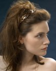 updo with hair band