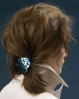 clip holding ponytail