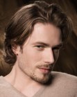 medium length male haircut