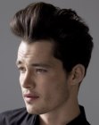 short haircut with a clipped back
