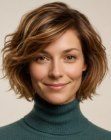 Below the chin bob haircut