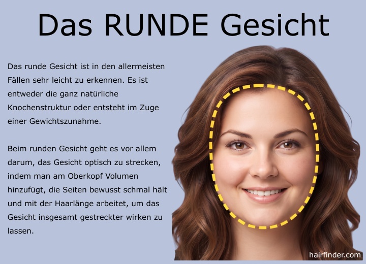 Runde Gesichtsform