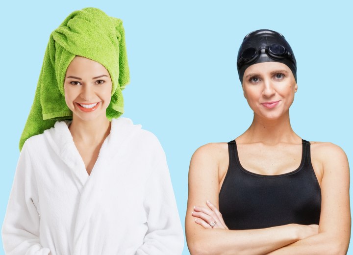 So sch&uuml;tzt du dein Haar in der Sauna oder im Pool