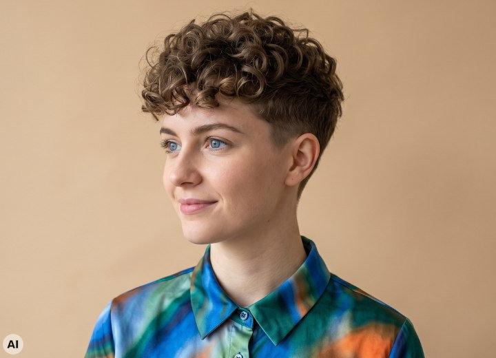 Kurzhaar-Inspirationen f&uuml;r lockiges Haar