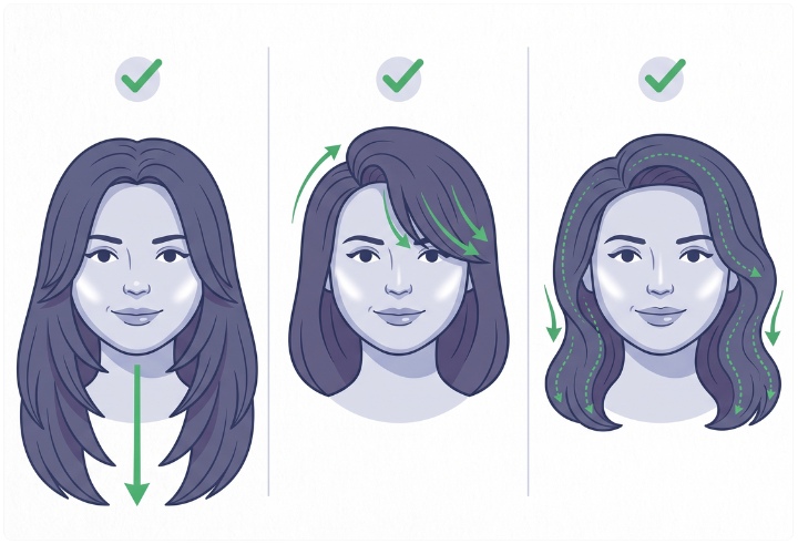 Frisuren-Details, auf die du bei einem runden Gesicht setzen solltest