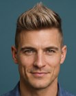 Cabello con tupé para hombre
