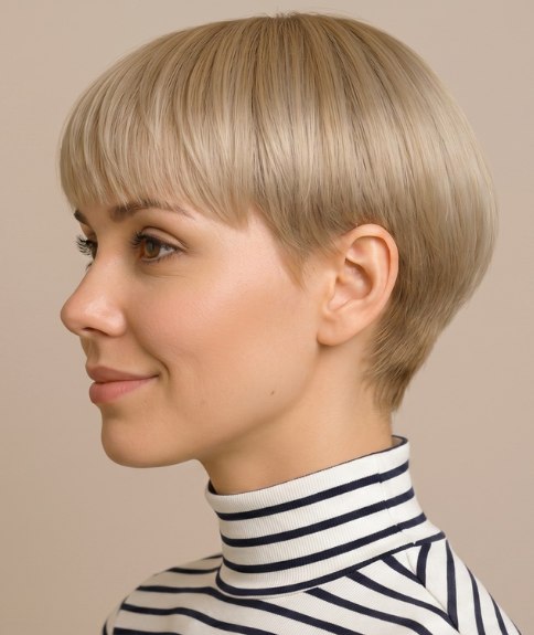 Corte de cabello corto fácil de peinar