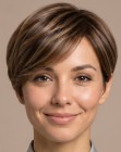 Corte pixie con asimetría