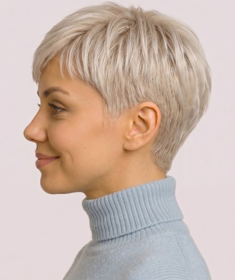 Cabello corto muy práctico para mujer