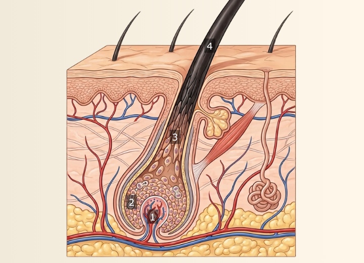Cómo se forma el pelo