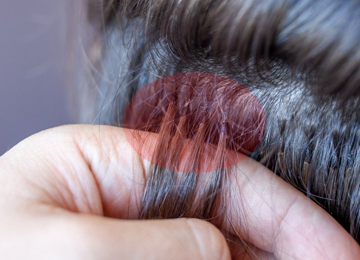 Extensiones de pelo adhesivas