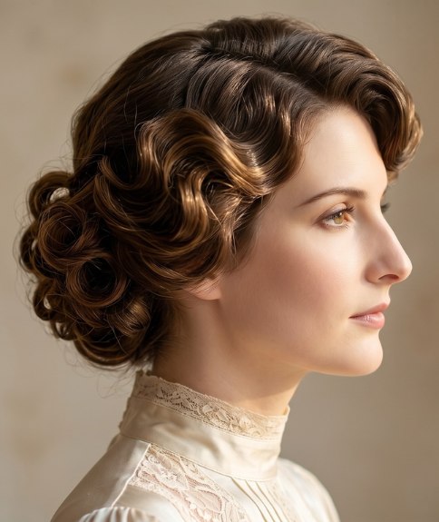 Chignon du d&eacute;but des ann&eacute;es 1910