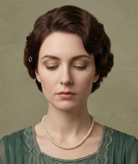 Coiffure &eacute;l&eacute;gante du d&eacute;but du XXe si&egrave;cle