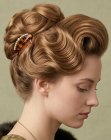 Chignon volumineux