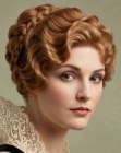 Chignon avec tresse