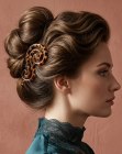 Coiffure de 1919 avec un chignon