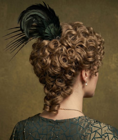 Chignon vintage aux influences victoriennes et &eacute;douardiennes