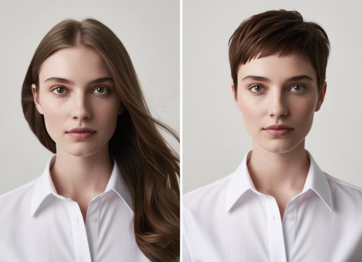 Application de coiffures pour essayer des coupes sur un selfie