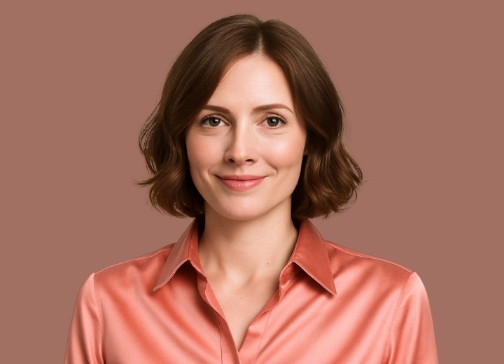 Carré ondulé pour femme mûre