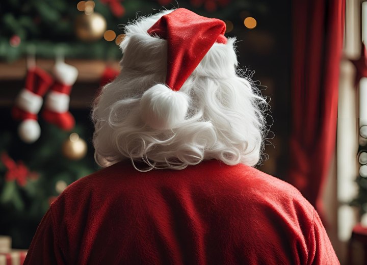 Les cheveux blancs du Père Noël
