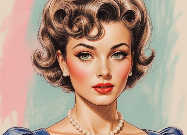Coiffure des années 1950