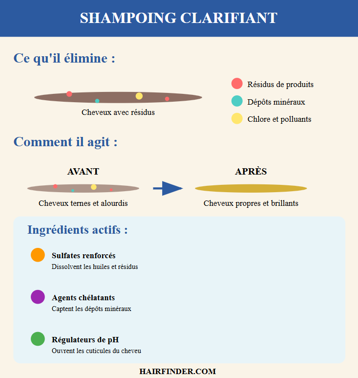 Infographie - Shampoing clarifiant