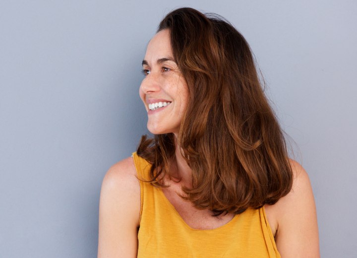 Cheveux longs avec dégradé