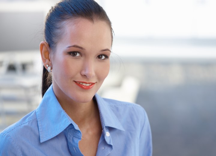 Coiffure fminine pour le bureau