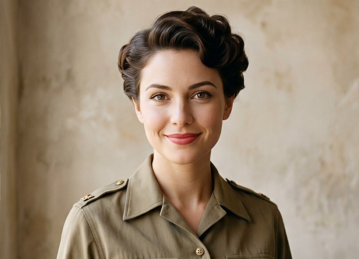 Coiffure des femmes de l'armée pendant la Seconde Guerre mondiale