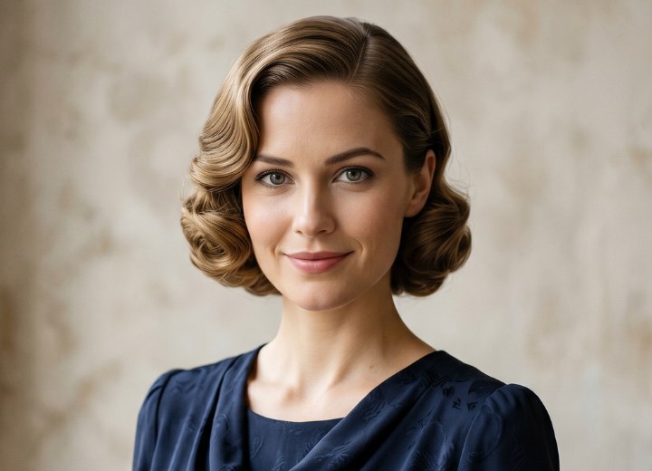 Raie de cheveux dans les années 1930