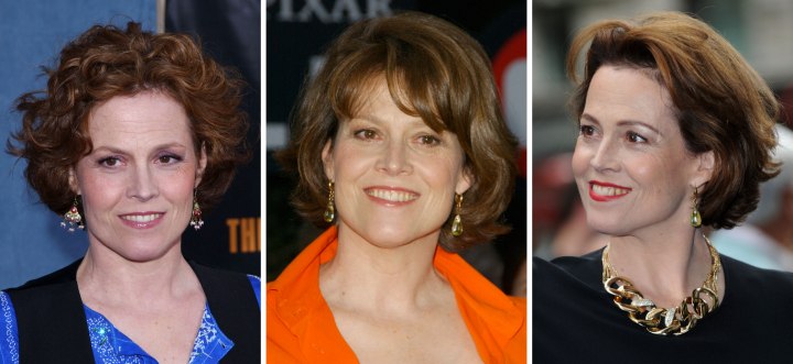 Coiffures rajeunissement - Sigourney Weaver