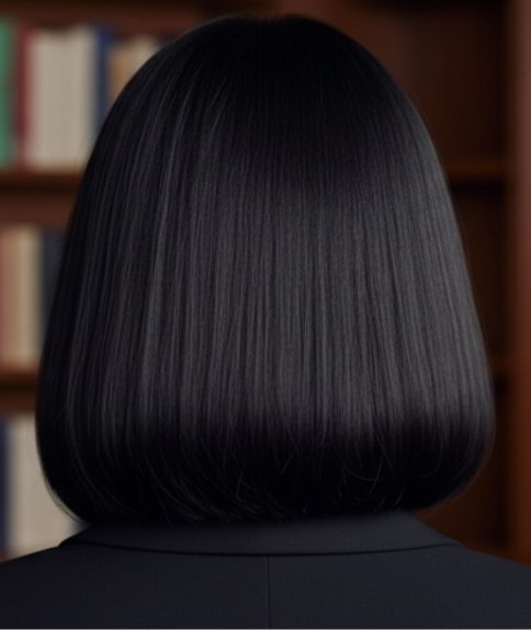 Carré mi-long – Vue de dos