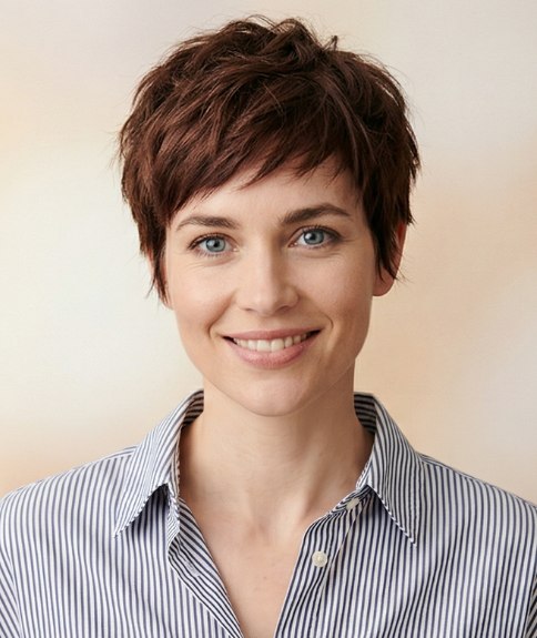 Style wash-and-go pour femmes aux cheveux courts