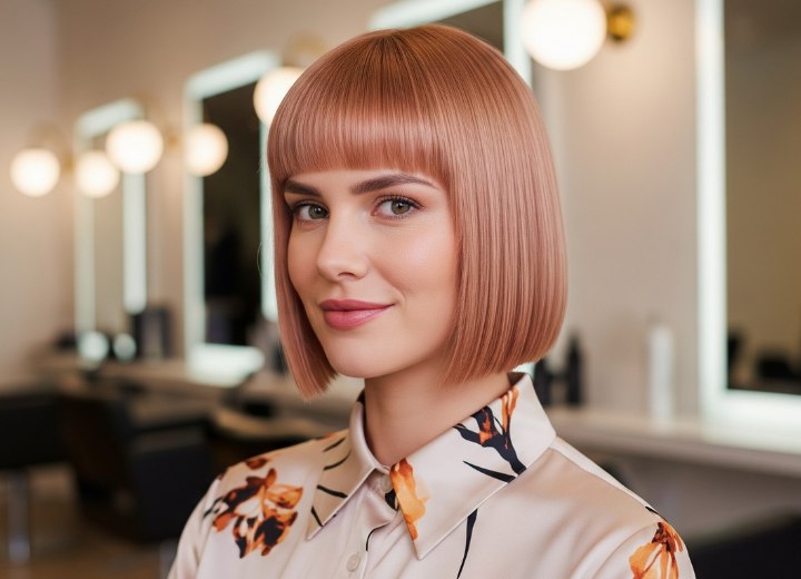 Coupe et couleur parfaites pour un carré