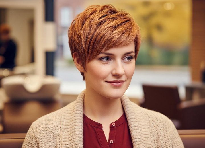 Cheveux courts et dynamiques pour l’automne