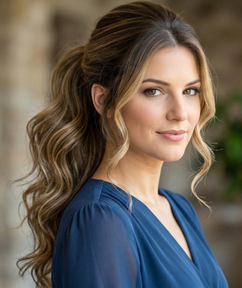 Queue de cheval festive