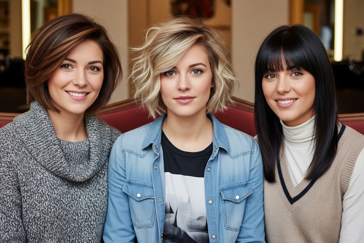 Coiffures et couleurs de cheveux pour l’automne