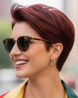Coupe courte à la mode