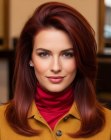 Cheveux longs aux couleurs d’automne