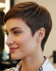 Coupe à la garçonne stylée